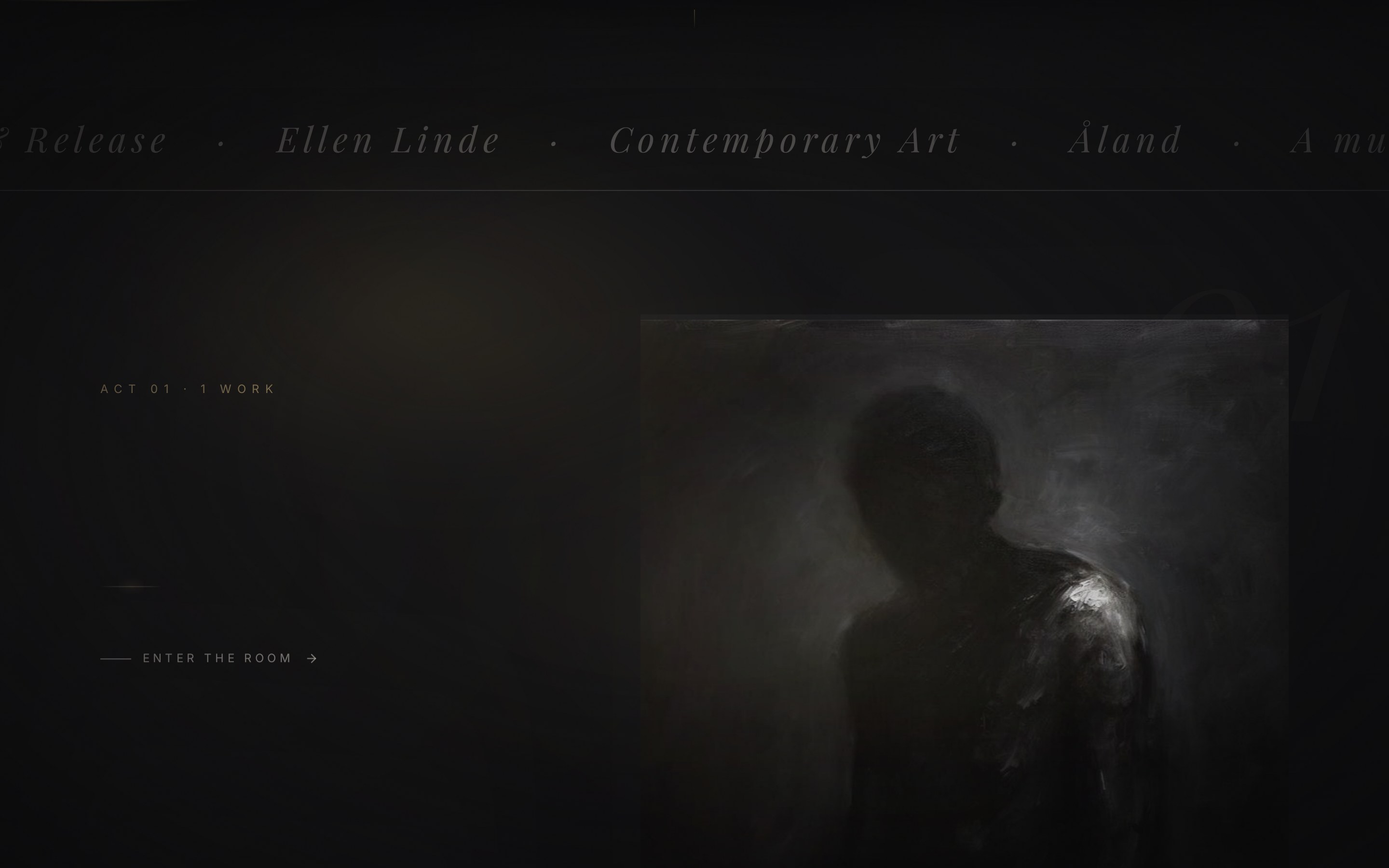 Ellen Linde Gallery — desktop UI